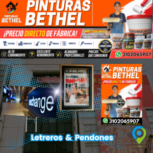 letreros afiches poster en lona